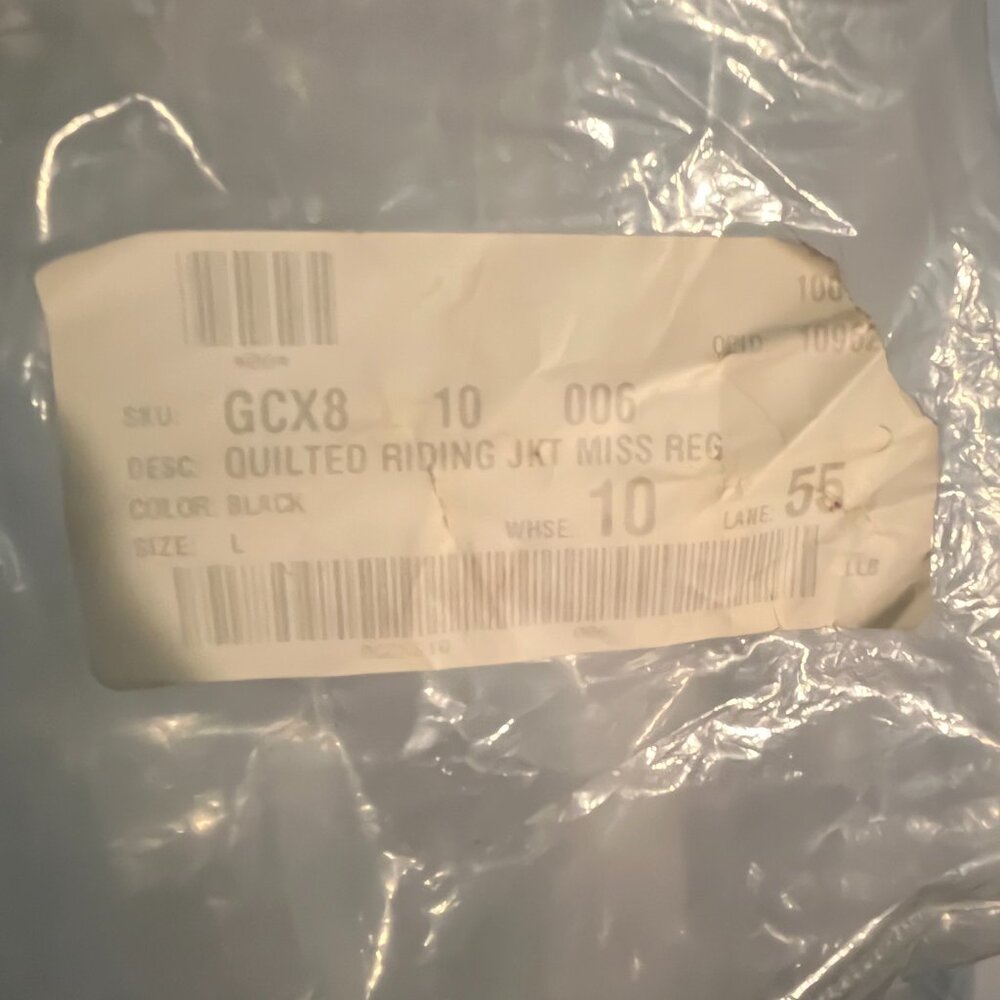 LL Bean Women's Quilted Riding Jacket in black size Large - Picture 13 of 13